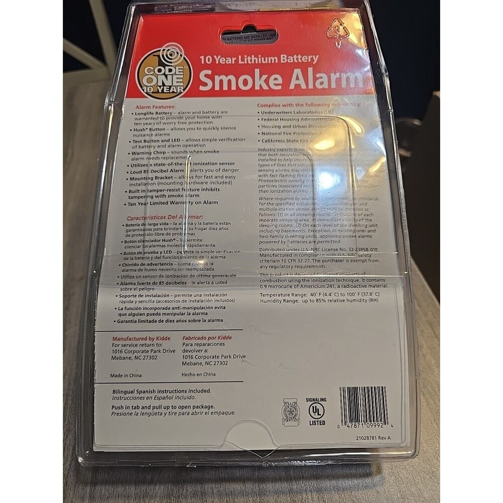 NEW Code ONE Smoke Alarm - Picture 2 of 2